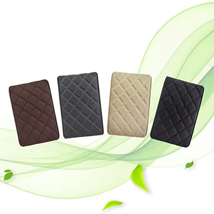 EMZ Leather Center Console Armrest Cushion Pad Accessories for Toyota Sienna 2021 2022 2023 2024 2025 (Black) - color: Black