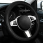 NBTEPEM Customized Auto Car Steering Wheel Cover for Toyota, Microfiber Leather Steering Wheel Covers with Anti-Slip Lining, Breathable, Safety, Soft, Sports Style (Black) - color: Black