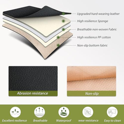 Nilight Car Seat Covers Custom Fit 2007-2024 Jeep Wrangler JK JL 4-Door Waterproof Faux Leather Cushion Full Set with Split Bench 40/60 for Unlimited Sahara Rubicon Willys Chief Moab - color: Full Sets 5 Seat, style: Jeep Wrangler 2007-2024