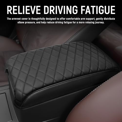 Center Console Armrest Cover Compatible with Toyota 2012-2017 Camry Accessories Leather Material Center Console Liner Protection - color: for Toyota 2012-2017 Camry