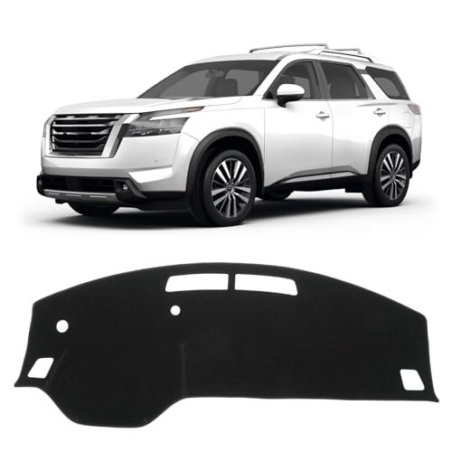 KUST Black Dash Cover for 2022-2025 2026 Nissan Pathfinder (NOT fit for Pathfinder Platinum 22-26) (Without HUD) Dashboard Cover Non-Slip Interior Accessories for Pathfinder Custom Fit Dash Mat - size: For Pathfinder 22-26