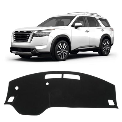 KUST Black Dash Cover for 2022-2025 2026 Nissan Pathfinder (NOT fit for Pathfinder Platinum 22-26) (Without HUD) Dashboard Cover Non-Slip Interior Accessories for Pathfinder Custom Fit Dash Mat - size: For Pathfinder 22-26