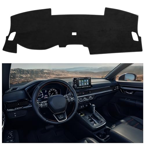 Dashboard Dash Board Cover Mat Carpet Compatible with Honda CRV CR-V 2023-2025(Without HUD Models) Dashboard Mat Covers Internal Accessories Black - style: Fit for 2023-2025 CRV