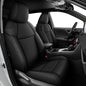 AOMSAZTO Custom Fit Seat Covers for Toyota RAV4 2019 2020 2021 2022 2023 2024 2025 LE XLE XLE Premium Limited, Custom Fit Full Set Faux Leather Black - color: Black, size: RAV4 2019-2025 GAS (LE,XLE,XLE Premium,Limited)