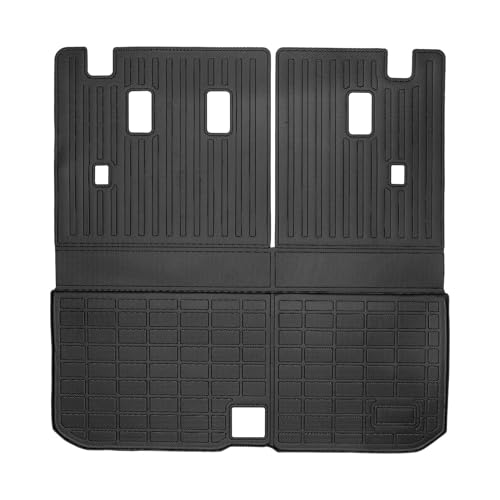 Priprilod Trunk Cargo Liner Fit for Honda Pilot 2016-2022 All Weather Protector TPE Backrest Mats Custom Fit Car Mats Non-Slip