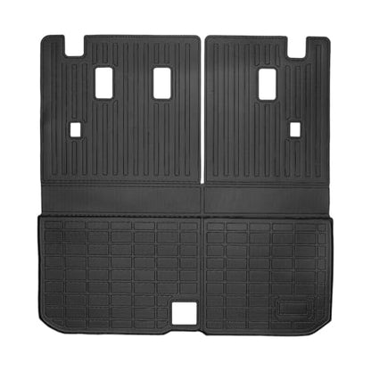 Priprilod Trunk Cargo Liner Fit for Honda Pilot 2016-2022 All Weather Protector TPE Backrest Mats Custom Fit Car Mats Non-Slip
