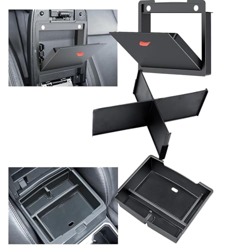 Center Console Divider Organizer for 2024 2025 Toyota Tacoma (4th Gen) Accessories, Interior Secondary Storage Insert Armrest Hidden Secret Privacy Middle Console Storage Box Tray Coin Holder, 3 PCS - color: 3PCS