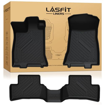 LASFIT Floor Mats for Acura ILX 2013-2022 Sedan, Custom Fit All Weather Floor Liners TPE Car Mat Set for Front & Rear Row Mat, Black - size: 2013-2022 | For Acura ILX | 1st & 2nd Row