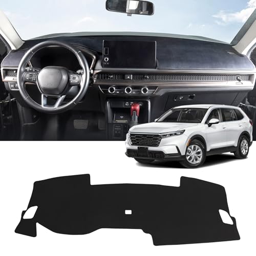 Dash Cover for Honda CRV 2023 2024 2025 2026 Hybrid (Include HEV) Accessories Flannel Dashboard Cover Dash Mat Center Console Cover Sunshield Protector Pad - size: for Honda 2023-2026 CRV