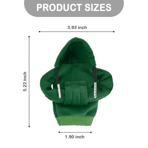 Car Gear Shift Cover,Cute Gear Shift Knob Cover with Fashionable Mini People Design,Universal Gears Shifts Hoodie for Most Car Gears Shifts Levers Cars Interior Accessories (Green)