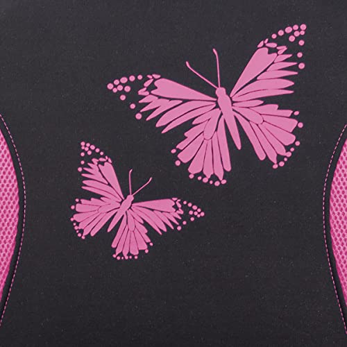 Flying Banner Butterfly car seat Covers ful Set Fashion Universal Lady Woman Female Rear Bench Split Colorized (Full Set, Pink) - color: Pink, size: Full set
