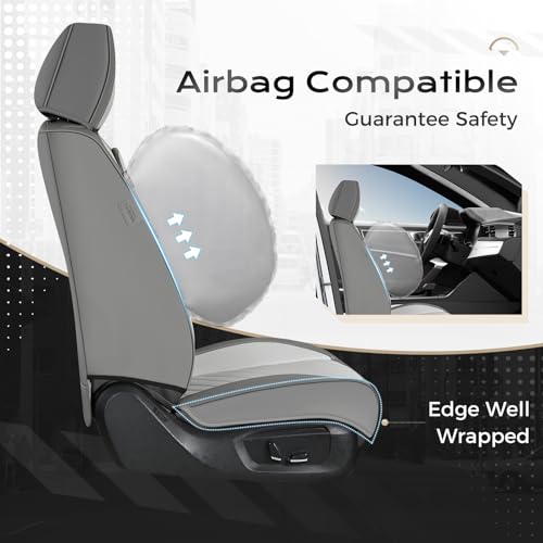 Coverado Car Seat Covers Front Set - color: BlackWhite-0, size: Front Pair