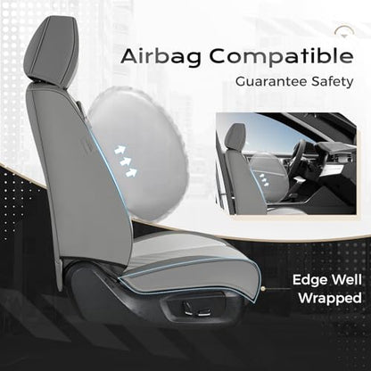 Coverado Car Seat Covers Front Set - color: BlackWhite-0, size: Front Pair