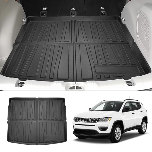 Cargo Liner for Jeep Compass 2017-2025 All Weather Trunk Mat for Compass Accessories Cargo Mat TPE Heavy Duty Anti-Slip