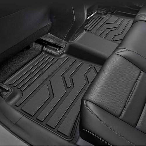 KARPAL Floor Mats for Honda CRV 2023 2024 2025 2026 (Include Hybrid), All Weather Protection TPE Floor Liners Accessories Car Mats, Front & 2nd Row & Trunk Mat (Upper Position)