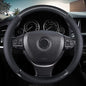 KAFEEK Classic Carbon Fiber Steering Wheel Cover, Universal 15 inch, Breathable Microfiber Leather Steering Wheel Protector for Men Women, Black - size: Standard size[14 1/2''-15'']