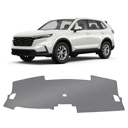 KUST Gray Dash Cover Compatible with Honda CR-V CRV 2023-2026 Dashboard Cover Accessories for CRV Non-Slip Polyester Dashboard Mat Custom Fit Center Console Sunshield Protector No Glare - size: CR-V 23-26(Gray)