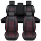 Nilight Car Seat Covers Custom Fit 2009-2024 Ram 1500 and 2010-2024 2500 3500 Crew Cabs Mega Cab Waterproof Faux Leather Cushion for Pickup Truck (Full Set, 2 Front and 3 Rear Seats) - color: Full Sets 5 Seat, style: Dodge Ram 2009-2024