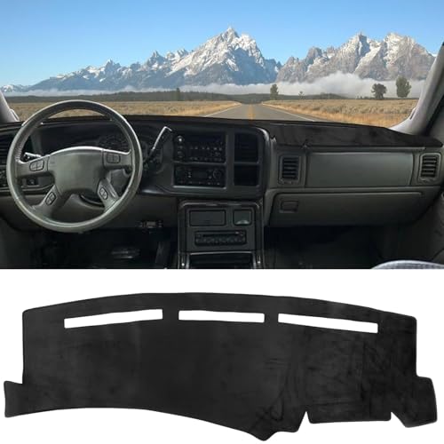 Dash Cover for 1999-2006 Chevy Silverado/GMC Sierra Accessories Dashboard Cover for 2000-2006 Tahoe/Suburban/Yukon/Yukon XL Flannel Dashboard Mat Pad - color: for 99-06 Chevy/GMC