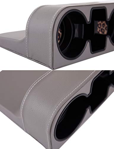 Car Seat Organizer Cup Drink Holders,Multifunctional Gap Filler Storage Box,Insert Organization Helps Reduce Distracted Driving&Holds phone Mount Mug Bottle Cellphones Coasters Wallet Cards (XBD-Gray) - color: XBD-Gray