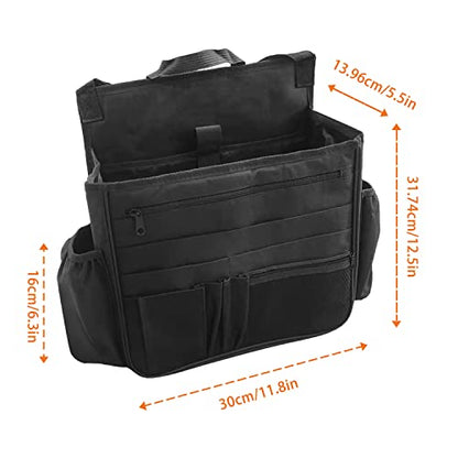 Boczif Car Backseat Organizer, Hanging Passenger Seat Storage Bag, Car Front Seat Organizer for Office Kids Suplly,Truck Cab Organizer with Separately Pokect for Laptop, Multiple Pockets, Cup Holders