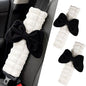 JDDRY 2PC Car Seat Belt Covers Pads,Seat Strap Pads,Auto Seat Belt Pad,Fit for Most Vehicles,Car Interior Accessories(Bowknot-Black) - color: Bowknot-Black
