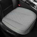 Linen Front Car Seat Cover Protector Anti-Slip Bottom Seat Cover Fits 95% of Vehicles,Wrapping Around The Bottom,Diamond Pattern(Gray-2Pcs)