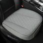 Linen Front Car Seat Cover Protector Anti-Slip Bottom Seat Cover Fits 95% of Vehicles,Wrapping Around The Bottom,Diamond Pattern(Gray-2Pcs)