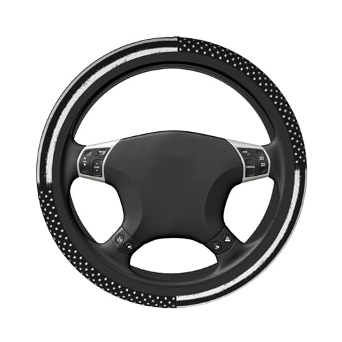 Thin Blue Line Flag Steering Wheel Cover - Retro America Thin Blue Line Flag Steering Wheel Cover 15 Inch Non-Slip Breathable Neoprene Car Accessory for Women Men Steering Wheel Protector - color: Flag Blue Line