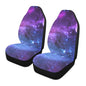 2 PCS Galaxy Car Seat Covers Deep Space Star Field Abstract Universe Blue Purple Galaxy Stars Nebula Design Vehicle Seat Protector Cushion Cover Universal Car Accessories for Truck Sedan - color: Purple Blue