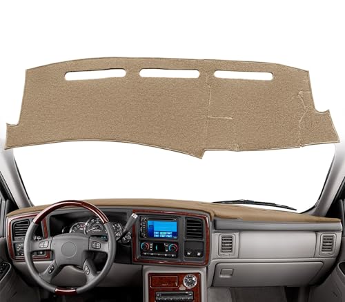 Dash Cover Mat Custom Fit for Cadillac Escalade Dashboard Pad Cap Carpet Protector K274 (Beige) - color: Beige