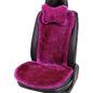 OGLAND Fluffy Fuzzy Sheepskin Car Seat Covers for Universal Soft Cozy Fuzzy Auto Wool Seat Cushion Accessories Automobiles(3 Pack Front, Magenta) - color: Magenta