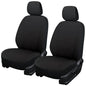 Champlus Car Seat Covers, Durable Breathable Mesh 2 Front Bucket Seat Covers, Universal Fit Automotive Sedan Cars, SUVs, Trucks, Mini Vans, Airbag Compatible, Easy to Install, Black - color: Black/Black