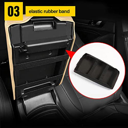 AOMSAZTO Console Covers for 2012-2015 Civic Honda Beige Armrest Cushion for Civic - color: beige