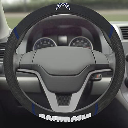 FANMATS NFL Unisex-Adult Embroidered Steering Wheel Cover - size: 15" x 15"