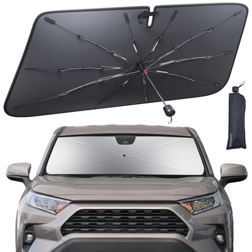Car Windshield Sunshade Umbrella for RAV4 - Lamicall 2026 Foldable Car Windshield Sun Shade Cover, 5 Layers UV Block Coating, Front Window Heat Insulation Protection, for RAV 4 (2019-2025) Windshield - size: Toyota RAV4 (2019-2025)