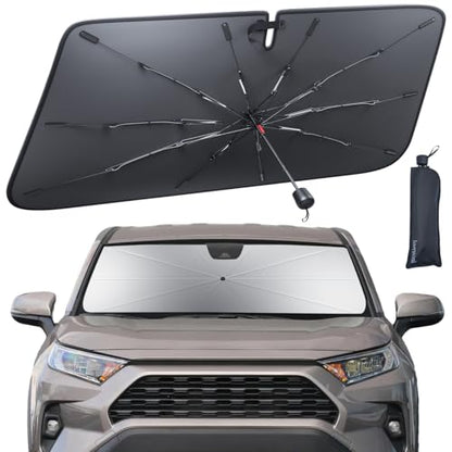 Car Windshield Sunshade Umbrella for RAV4 - Lamicall 2026 Foldable Car Windshield Sun Shade Cover, 5 Layers UV Block Coating, Front Window Heat Insulation Protection, for RAV 4 (2019-2025) Windshield - size: Toyota RAV4 (2019-2025)