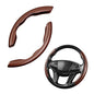 Steering Wheel Cover, 2PCS Segmented Steering Wheel Protector, Carbon Fiber Anti-Slip and Durable Car Accessory, Universal Fit for Most Cars，SUVs (Carbon Fiber Brown) - color: Carbon Fiber Brown