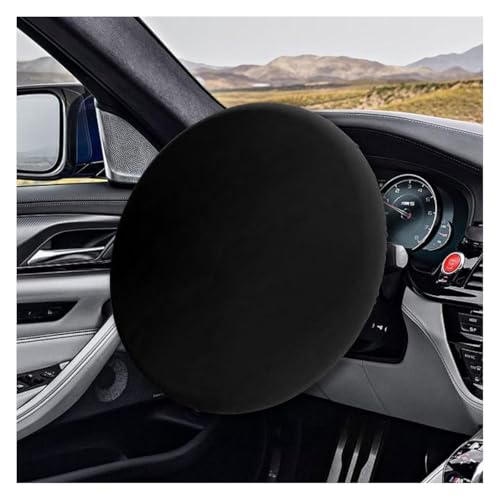 Car Steering Wheel Cover Sun Shade, Anti-Heat Steering Wheel Protector, Universal 18 Inch Auto Steering Wheel Sun Block Cover, Steering Wheel Shield Accessories for Most Car Truck SUV (Black) - color: Black