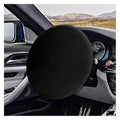 Car Steering Wheel Cover Sun Shade, Anti-Heat Steering Wheel Protector, Universal 18 Inch Auto Steering Wheel Sun Block Cover, Steering Wheel Shield Accessories for Most Car Truck SUV (Black) - color: Black