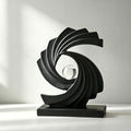 AWNR Blue Abstract Statue Accent Decor, Adornos para Sala Modernos Shelf Decor Aesthetic for Coffee Table, Modern Home, TV Stand, Men's Bedroom, Coffee Table, Console Table, Entryway (Black)