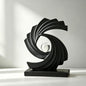AWNR Blue Abstract Statue Accent Decor, Adornos para Sala Modernos Shelf Decor Aesthetic for Coffee Table, Modern Home, TV Stand, Men's Bedroom, Coffee Table, Console Table, Entryway (Black)