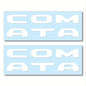 Prime Series UV Weatherproof Vinyl Decals: Pair of Left and Right Front Door Sill Protector Letter Inserts fits Tacoma 2016-2023 (Gloss White) - color: Gloss White