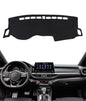 BIBLOZ Dash Cover for Kia Forte 2019-2024, FE, LX, LXS, EX, GT, GT-Line Accessories Black Flannel Dashboard Cover Mat Car Dashboard UV Sun - size: 2019-2024 Forte
