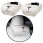 Car Headrest Neck Pillow Support Ergonomic, with Valve Stem Covers Accessory for Driving Seat Fatigue Relief Compatible with Model S X 3 Y & Cybertruck - 2 Pieces - color: B. White Ver. 3