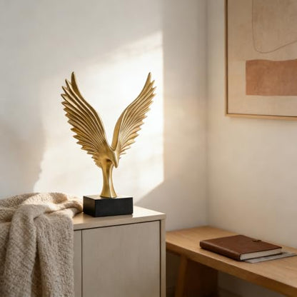XINXUAN Gold Decor Eagle Statue,Adornos para Sala Modernos Sculpture Accent for Table,Living Room,Tv Stand,Mens Bedroom,Entryway,Shelves,Home Decor Aesthetic