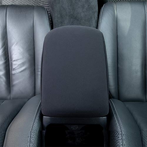 Compatible with Toyota Tacoma Accessories 2016-2022 2023 Center Console Armrest Cover,Customized Black Neoprene Center Console Protector