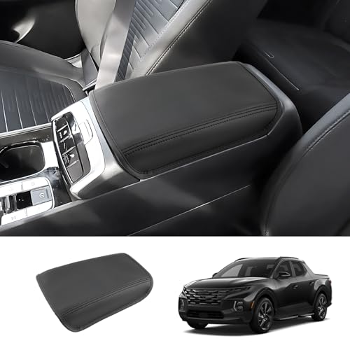 2022 2023 2024 2025 2026 Tucson Accessories Center Console Cover for Hyundai Tucson (SE/SEL/SEL Convenience/XRT/N Line/Limited), Waterproof&Comfy Leather Armrest Cover 2025 Tucson Accessories - color: (for Tucson) Leather