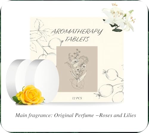 12Pcs Scented Tablets – Subtle Scent (Rose + Lily) - color: Z Rose + Lily