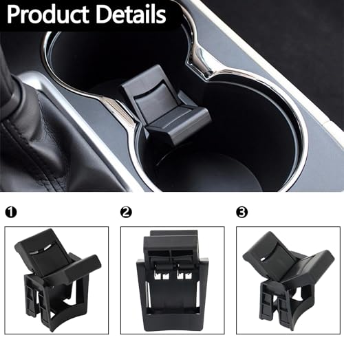 Cup Holder Center Console Insert Divider OE:55618-0E170-C0 Fit for 2014 2015 2016 2017 2018 2019 Toyota Highlander (Style A-Fit Toyota) - style: Style A-Fit Toyota